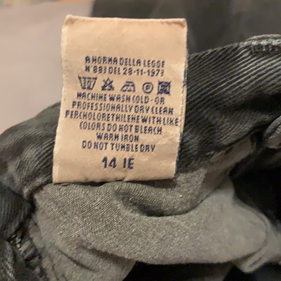 Versace High Waist Straight Leg Black Denim Jeans - Picture 12 of 15